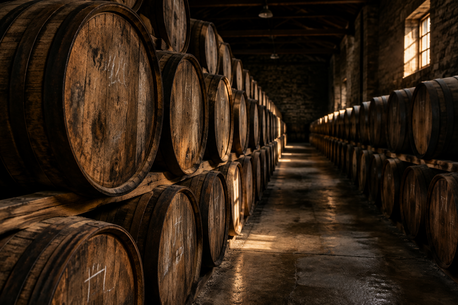 Fûts de whisky en entrepôt sous douane, investissement en fût