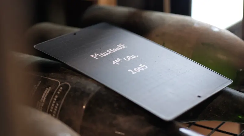 Meursault 1er Cru 2005 - ardoise en cave