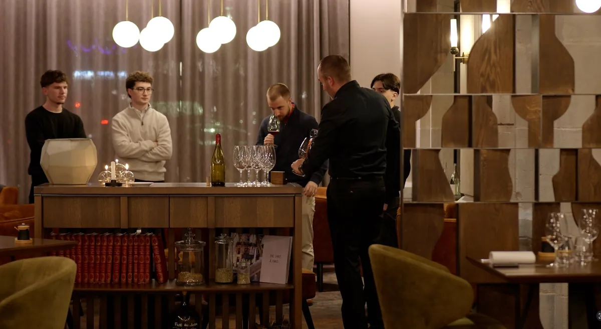 Dégustation en groupe avec sommelier